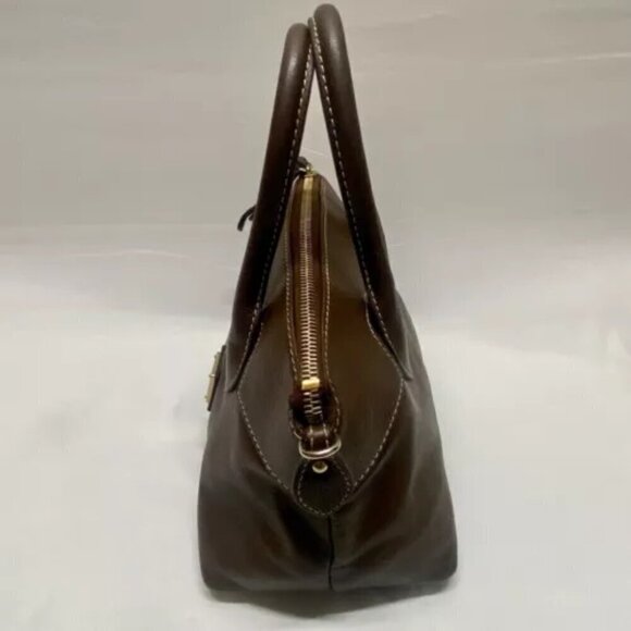 Dooney & Bourke Brown Leather Ruby Top Handle Convertible Crossbody Bag GUC - Picture 6 of 15